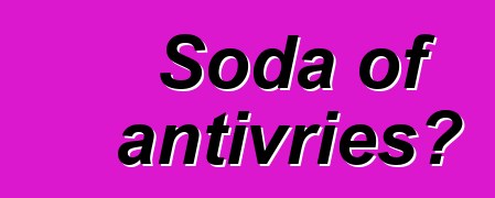 Soda of antivries?