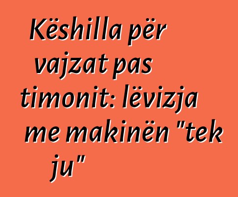 Këshilla për vajzat pas timonit: lëvizja me makinën "tek ju"