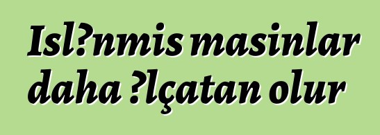 İşlənmiş maşınlar daha əlçatan olur