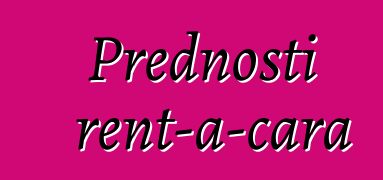 Prednosti rent-a-cara