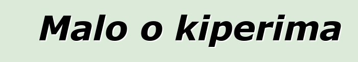 Malo o kiperima