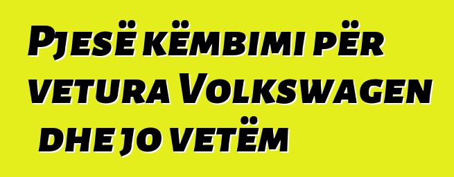 Pjesë këmbimi për vetura Volkswagen dhe jo vetëm