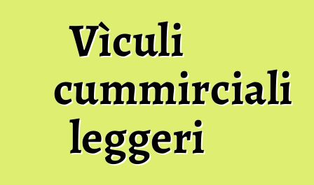 Vìculi cummirciali leggeri