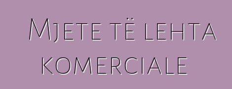 Mjete të lehta komerciale