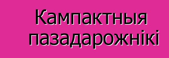 Кампактныя пазадарожнікі