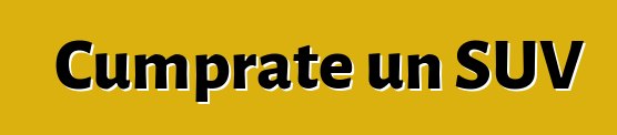 Cumprate un SUV