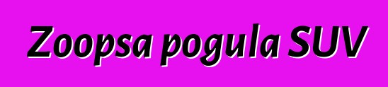 Zoopsa pogula SUV