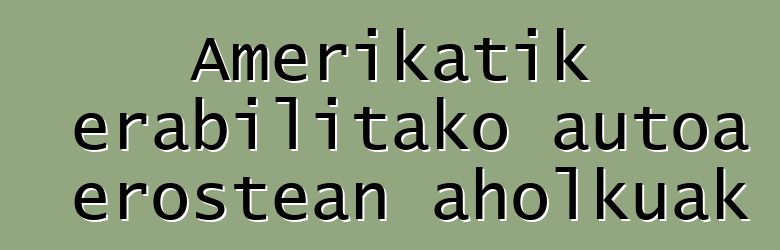 Amerikatik erabilitako autoa erostean aholkuak