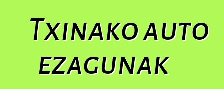 Txinako auto ezagunak