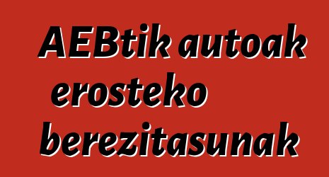 AEBtik autoak erosteko berezitasunak