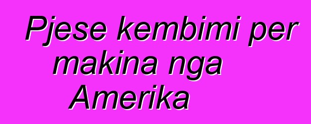 Pjese kembimi per makina nga Amerika