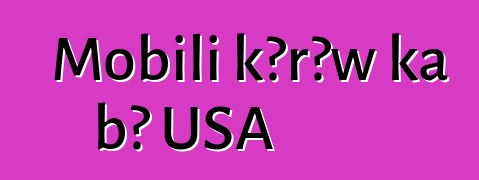 Mobili kɔrɔw ka bɔ USA