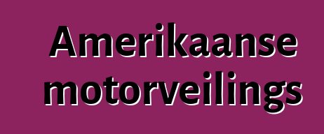 Amerikaanse motorveilings