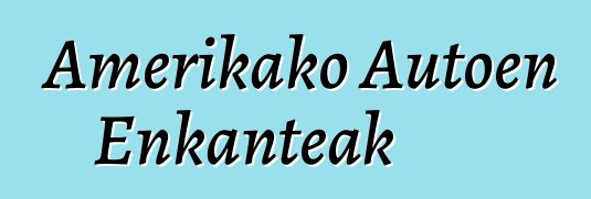 Amerikako Autoen Enkanteak