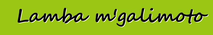 Lamba m'galimoto