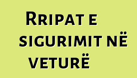 Rripat e sigurimit në veturë