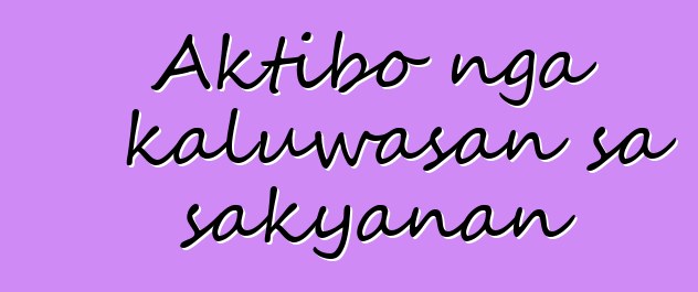 Aktibo nga kaluwasan sa sakyanan