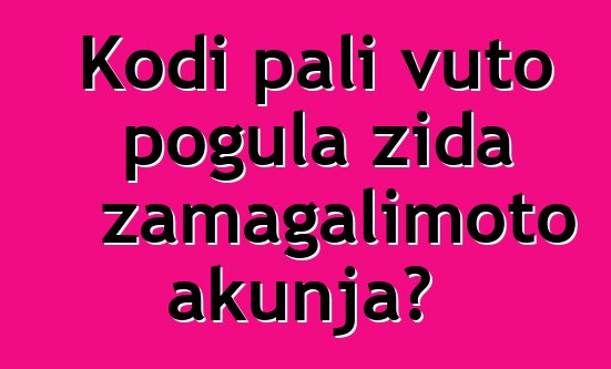Kodi pali vuto pogula zida zamagalimoto akunja?