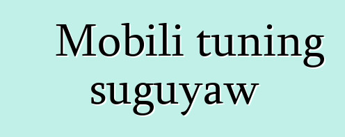 Mobili tuning suguyaw