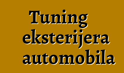 Tuning eksterijera automobila