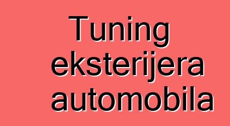 Tuning eksterijera automobila