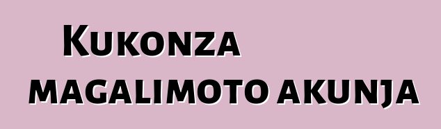 Kukonza magalimoto akunja