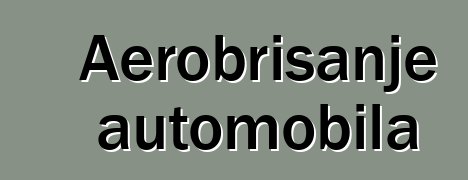 Aerobrisanje automobila