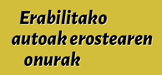 Erabilitako autoak erostearen onurak
