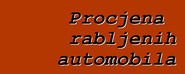 Procjena rabljenih automobila