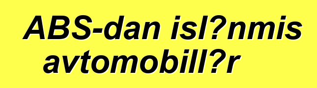 ABŞ-dan işlənmiş avtomobillər