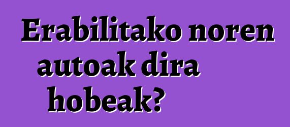 Erabilitako noren autoak dira hobeak?