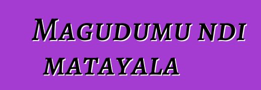 Magudumu ndi matayala