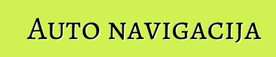 Auto navigacija