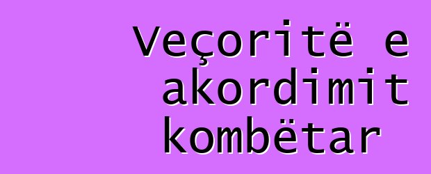 Veçoritë e akordimit kombëtar
