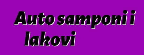 Auto šamponi i lakovi