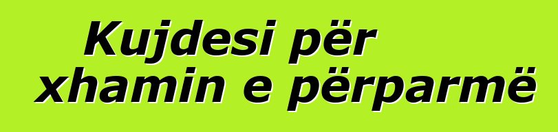 Kujdesi për xhamin e përparmë