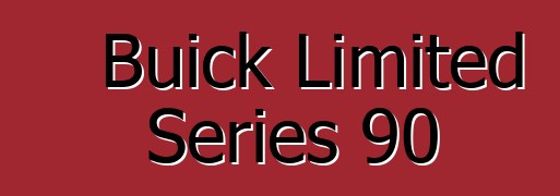 Buick Limited Series 90