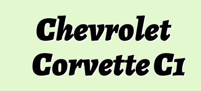 Chevrolet Corvette C1
