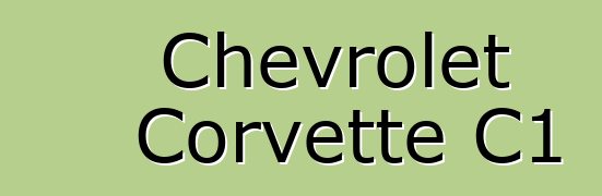 Chevrolet Corvette C1