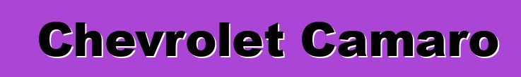 Chevrolet Camaro
