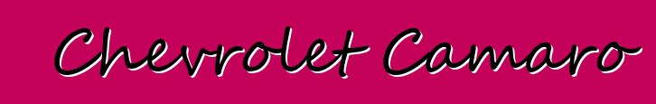 Chevrolet Camaro