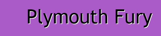 Plymouth Fury