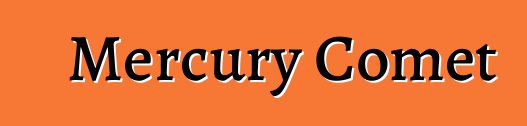 Mercury Comet
