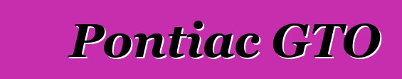 Pontiac GTO
