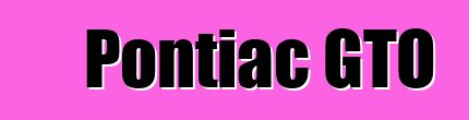 Pontiac GTO