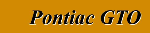 Pontiac GTO