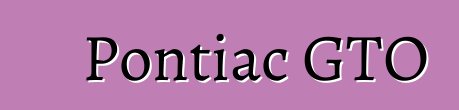 Pontiac GTO