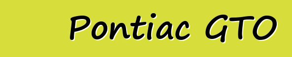 Pontiac GTO