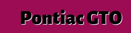 Pontiac GTO