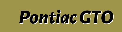Pontiac GTO